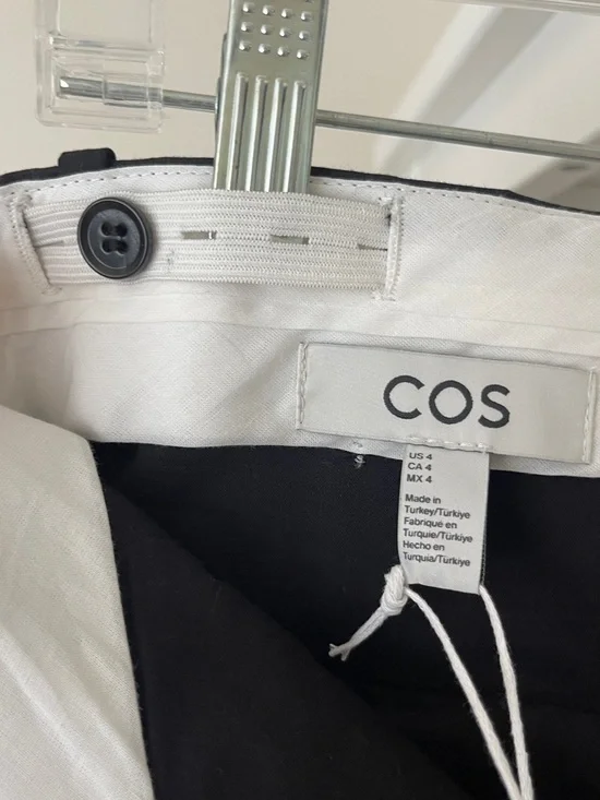 COS Black Pencil Midi Skirt with Side Slits - Picture 11 of 13